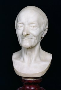 Büste von Voltaire (1694-1778) ohne Perücke, 1778