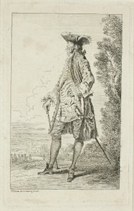 Modische Figuren von Jean Antoine Watteau