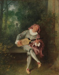 Mezzetin von Jean Antoine Watteau