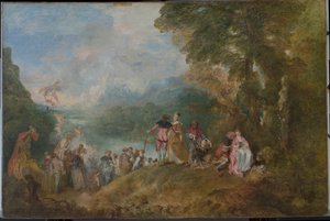 Pilgerfahrt nach Kythera, 1717 von Jean Antoine Watteau