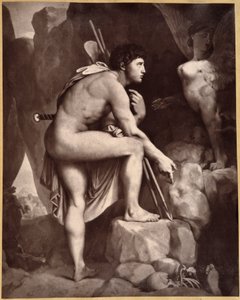 Ödipus mit Sphinx nach Ingres