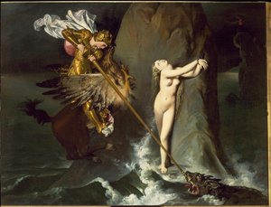 Angelica wird von Roger befreit von Jean Auguste Dominique Ingres