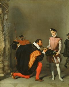 Don Pedro de Toledo küsst das Schwert von Heinrich IV.