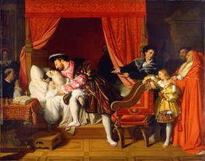Franz I. empfängt die letzten Atemzüge von Leonardo da Vinci