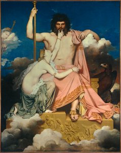Jupiter und Thetis. Gemälde von Jean Auguste Dominique Ingres von Jean Auguste Dominique Ingres