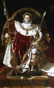 Napoleon I. auf dem Kaiserthron, 1806 von Jean Auguste Dominique Ingres