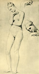 Studien zur Figur der Stratonike, um 1834-1840 von Jean Auguste Dominique Ingres
