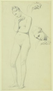 Studien für die Figur der Stratonike, um 1834-40 von Jean Auguste Dominique Ingres