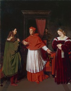 Die Verlobung von Raphael und der Nichte von Kardinal Bibbiena von Jean Auguste Dominique Ingres