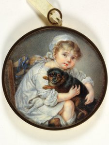Das kleine Mädchen mit dem Hund