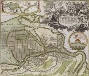 Karte von Petersburg, Sankt Petersburg Masterplan