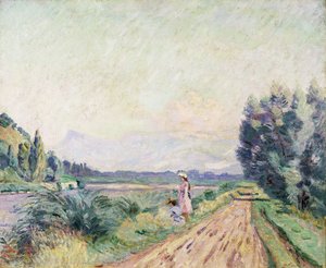 Ufer der Isère bei Pontcharra