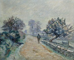 Crozard-Straße, kleiner Nebel und Frost, 1910 von Jean Baptiste Armand Guillaumin