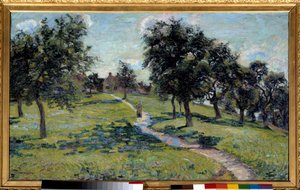Landschaft in der Normandie: Apfelbäume von Jean Baptiste Armand Guillaumin