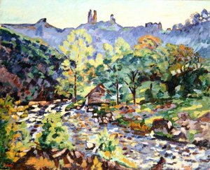 Ruinen des Schlosses, Crozant, ca. 1905
