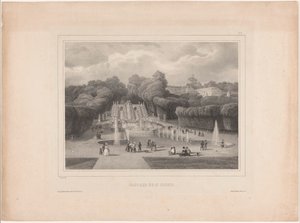 Brunnen beim Château de Saint-Cloud von Jean Baptiste Arnout