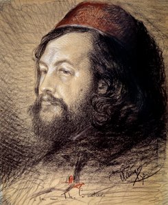 Porträt von Théophile Gautier (1811-1872)