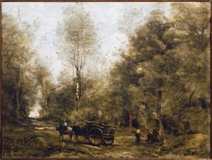 Ein Pfad im Wald von Wagnonville von Jean Baptiste Camille Corot