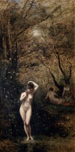 Diana beim Baden, 1873-1874 von Jean Baptiste Camille Corot