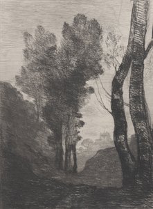 Umgebung von Rom, 1866 von Jean Baptiste Camille Corot