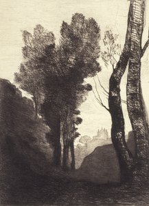 Umgebung von Rom, 1866 von Jean Baptiste Camille Corot