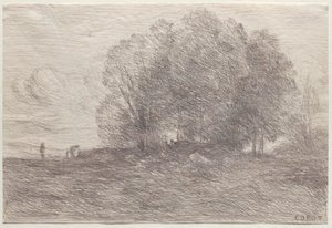 Baumgruppe von Jean Baptiste Camille Corot