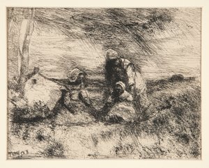 Die kleine Schwester von Jean Baptiste Camille Corot
