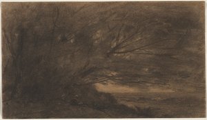 Landschaft (Der große Baum) von Jean Baptiste Camille Corot