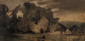 Landschaft, 1796 von Jean Baptiste Camille Corot