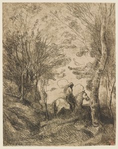 Der große Reiter im Wald