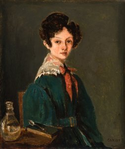 Mme Lemaistre, geborene Blanche Sennegon, Nichte von Corot (Mme Lemaistre, née Blanche Sennegon, nièce de Corot) von Jean Baptiste Camille Corot