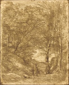 Die Gärten des Horaz von Jean Baptiste Camille Corot
