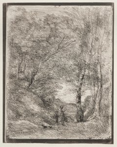 Die Gärten des Horaz von Jean Baptiste Camille Corot