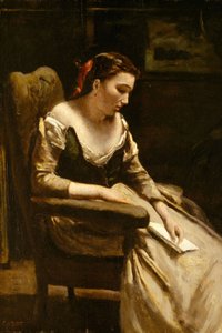 Der Brief, ca. 1865 von Jean Baptiste Camille Corot