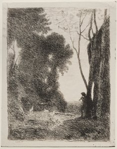 Der kleine Hirte von Jean Baptiste Camille Corot