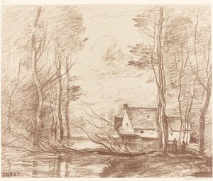 Die Mühle von Cuincy, in der Nähe von Douai