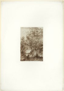 Der Rückzug der Philosophen von Jean Baptiste Camille Corot