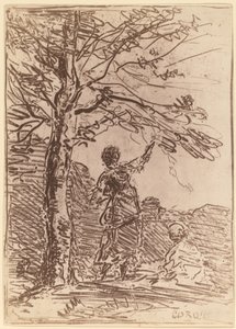 Junge Frau und Tod (La Jeune Fille et la Mort) von Jean Baptiste Camille Corot