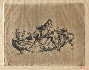 Bacchanal mit Kindern und Esel von Jean Baptiste Carpeaux