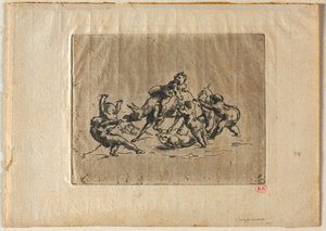 Bacchanal mit Kindern und Esel von Jean Baptiste Carpeaux