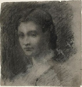 Büste einer jungen Frau (recto); Sitzende weibliche Figur (verso) von Jean Baptiste Carpeaux
