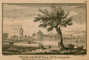 Die nordwestliche Ansicht von Newington von Jean Baptiste Claude Chatelain