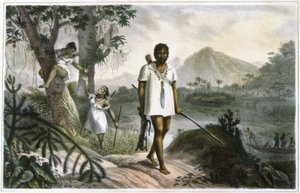 Amazonische Indianer auf der Jagd von Jean Baptiste Debret