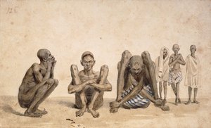 Sklaven von Rio Janeiro, ca. 1825-6 von Jean Baptiste Debret