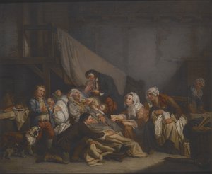 Tod eines alten Mannes von Jean Baptiste Greuze