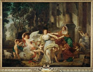 Unschuld von der Liebe mitgerissen von Jean Baptiste Greuze