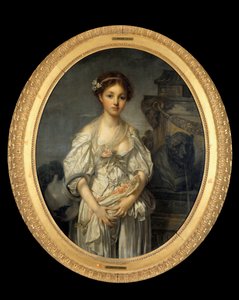 La cruche cassée. Gemälde von Jean Baptiste Greuze (1725-1805) 18. Jahrhundert von Jean Baptiste Greuze