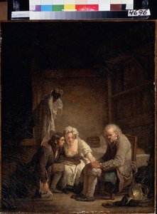 Der getäuschte Blinde von Jean Baptiste Greuze