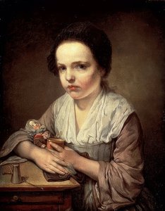 Mädchen mit Puppe