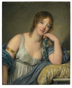 Porträt von Jeanne Philiberte Ledoux (1767–1840), Halbfigur